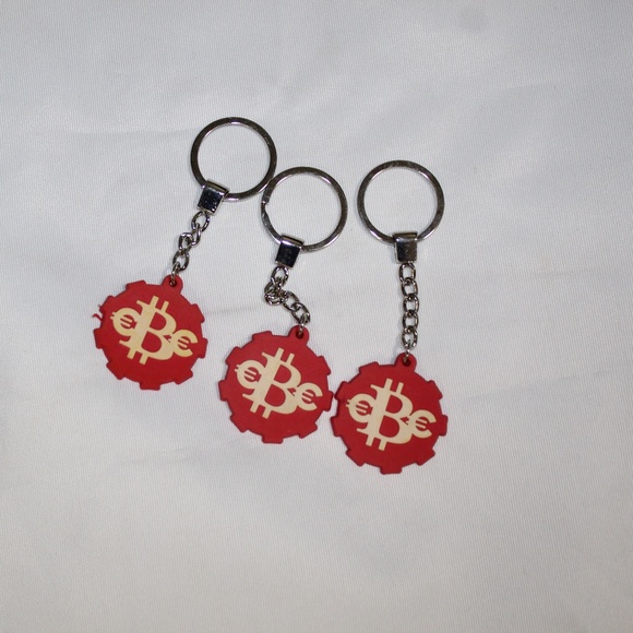 Everybody Eats Red logo keychains. Set of 3 - Picture 1 of 3